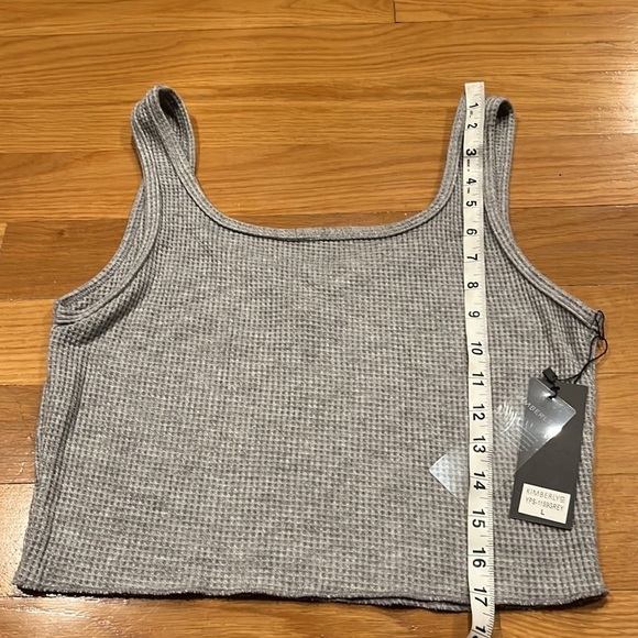 Nwt Kimberly  c womens waffle knit crop top size large . - Picture 7 of 8